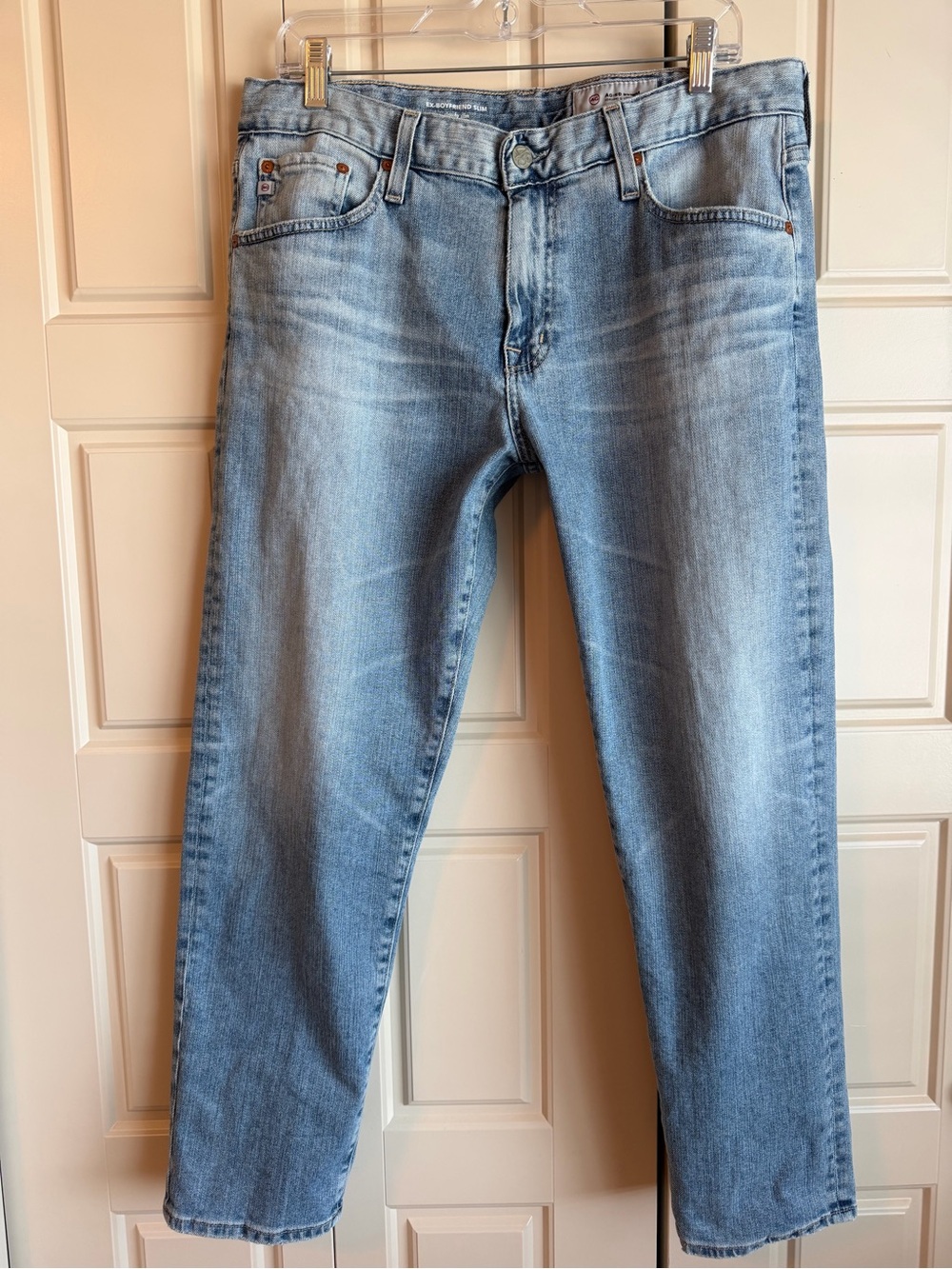 Adriano Goldschmied Ex-Boyfriend Slouch Blue Jeans - Straight leg, mid rise 31